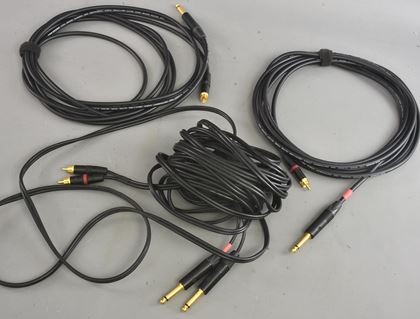 various-Mixed lot leads 1/4 in jack-other 